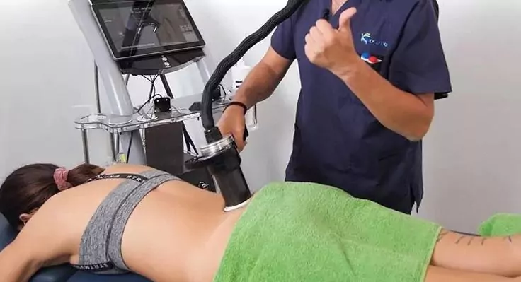 recuperación rotura fibrilar gemelo con bomba diamagnética