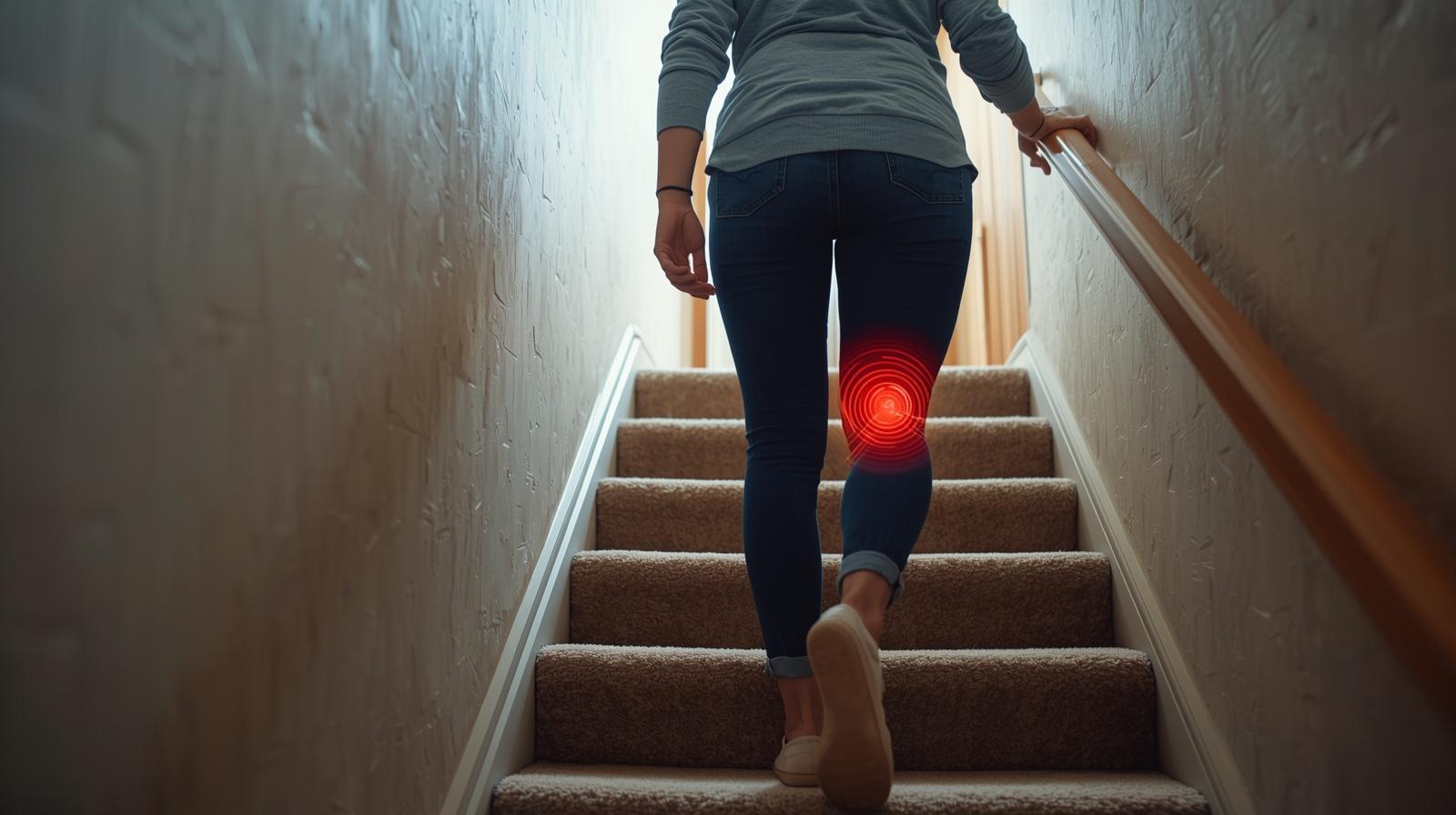 dolor de rodilla al subir escaleras